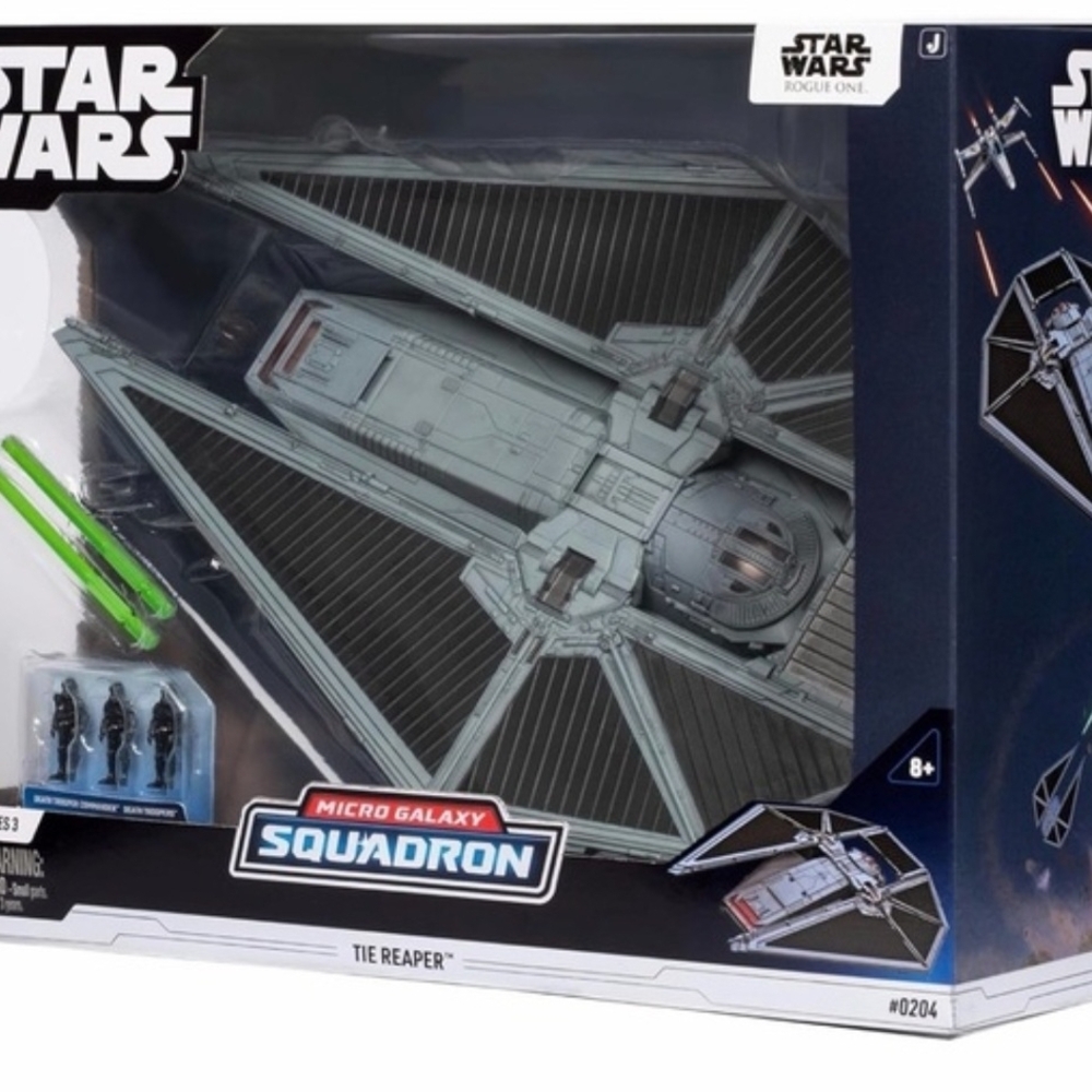Disney Star Wars TIE Reaper Micro Galaxy Squadron Toy - Gray & Black